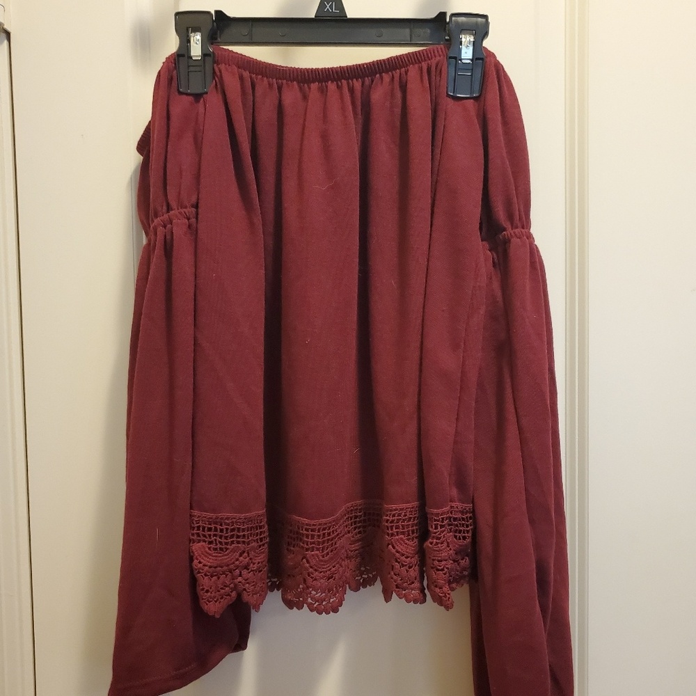 Off the Shoulder Bell Sleeve Top